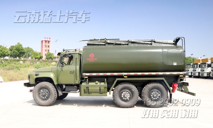 東風(fēng)六驅(qū)加運油車,10方加油車,尖頭加油車,EQ2100改裝,加油車銷售,多功能罐式運輸車