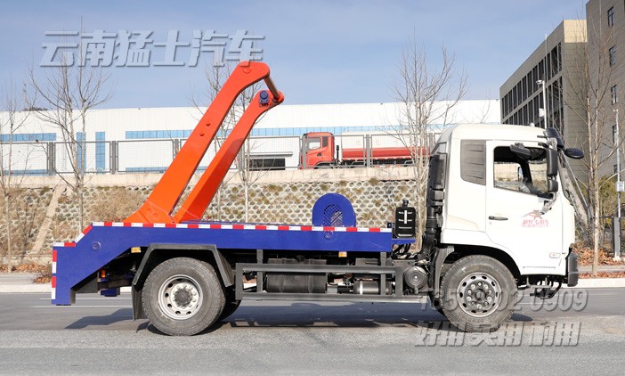擺臂式垃圾車,大容量環衛垃圾車,12噸垃圾車,垃圾斗改裝,12方碳鋼垃圾斗,掛臂吊臂式垃圾車
