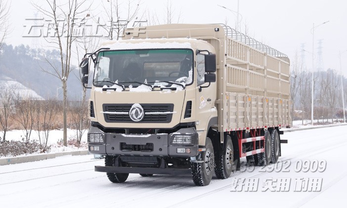 圍欄畜牧車,果蔬運輸車,12米重型貨車,420馬力倉柵車,四橋卡車,東風后八輪
