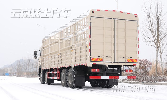 圍欄畜牧車,果蔬運輸車,12米重型貨車,420馬力倉柵車,四橋卡車,東風后八輪